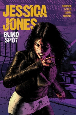 Paperback of Jessica Jones: Blind Spot from Marvel Universe featuring cover art of Jessica Jones in a dynamic pose.