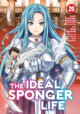 Paperback copy of The Ideal Sponger Life Vol. 20 by Seven Seas, featuring colorful manga-style cover art.