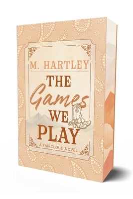 Paperback titled "The Games We Play" by Page & Vine, featuring a cover with colorful game-themed illustrations.