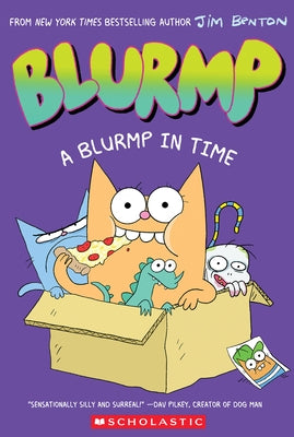 Paperback of A Blurmp in Time from Catwad's Friend Blurmp #1 by Graphix, featuring colorful cartoon character on the cover.