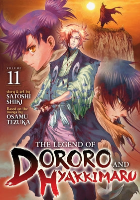 Paperback edition of The Legend of Dororo and Hyakkimaru Vol. 11 manga by Seven Seas, featuring colorful cover art and characters.