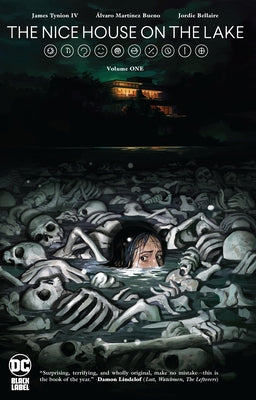 Paperback comic book titled The Nice House on the Lake Vol. 1 by DC Comics, featuring cover art with vibrant illustrations.
