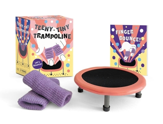 Paperback book titled "Teeny-Tiny Trampoline: Let's Bounce!" by Rp Minis, featuring colorful illustrations on the cover.
