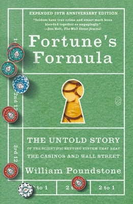 Paperback of Fortune's Formula by Picador USA, featuring the book cover with title and author details for the scientific betting system.