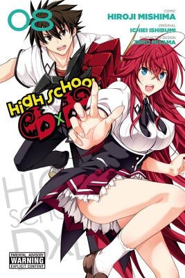 Paperback of High School DXD Volume 8 by Yen Press, featuring cover art with characters from the manga series.