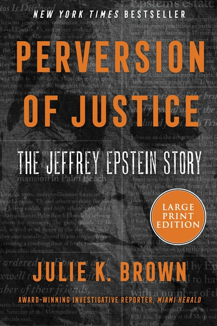 Paperback of Perversion of Justice by HarperCollins Publishers, featuring the book cover with title and author details.