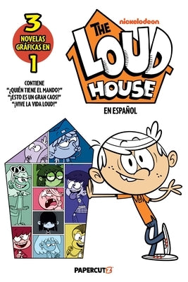 Paperback of The Loud House 3-in-1 Volume 1 Spanish edition by Papercutz, featuring colorful cover art from the comic.