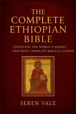 Paperback Ethiopian Bible by Independently Published, showing the cover with ancient script and detailed religious artwork.