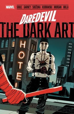 Paperback of Daredevil: The Dark Art by Marvel Universe, featuring cover art with Daredevil in a dark, intense comic scene.