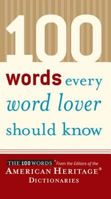 Paperback of 100 Words Every Word Lover Should Know by Collins Reference, featuring a colorful book cover with white and yellow text.