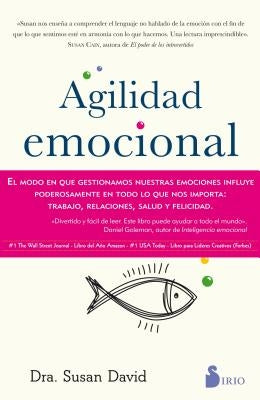 Paperback of Agilidad Emocional by Editorial Sirio, featuring a colorful cover with abstract art and bold typography.