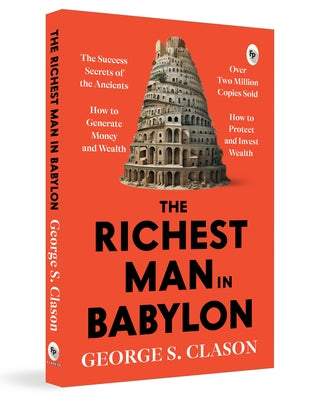 Paperback copy of The Richest Man in Babylon by Fingerprint! Publishing, showing the book cover with gold and black design.