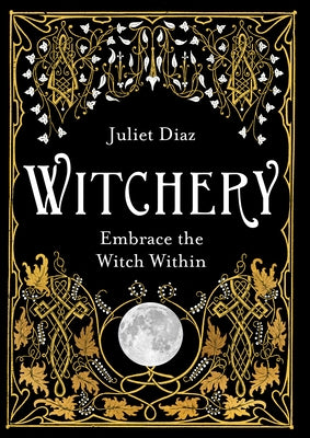 Paperback book titled "Embrace the Witch Within" by Witchery, featuring mystical symbols on the cover.