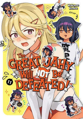 Paperback manga book titled The Great Jahy Will Not Be Defeated! 11 by Square Enix Manga, featuring colorful cover art.