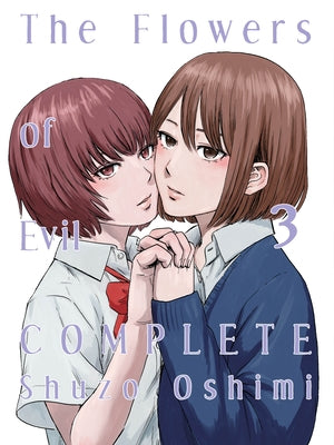 Complete set of "The Flowers of Evil" manga in paperback by Vertical Comics, featuring the full 3-volume series.