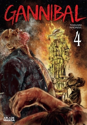 Paperback of Gannibal Vol. 4 manga by Ablaze Manga, showing the cover with Japanese artwork and title design.