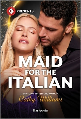 Mass market paperbound of Maid for the Italian by Harlequin Presents, featuring romantic novel cover art.