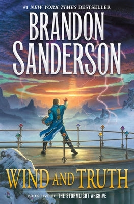 Paperback of Wind and Truth, Book Five of the Stormlight Archive by Tor Books, featuring a cover with fantasy artwork.
