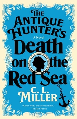 Paperback of The Antique Hunter's Death on the Red Sea by Atria Books, featuring a cover image with antique maritime artwork.