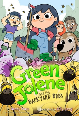 Green Jolene and the Backyard Bees paperback book by Disney Hyperion, featuring colorful cover art with a girl and bees.