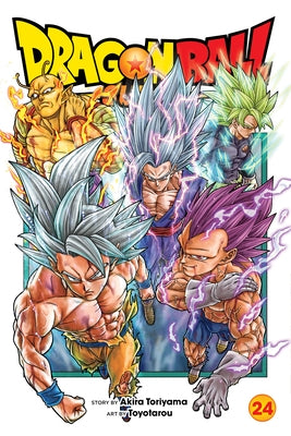 Paperback of Dragon Ball Super, Vol. 24 by Viz Media featuring colorful cover art with Goku and other characters.