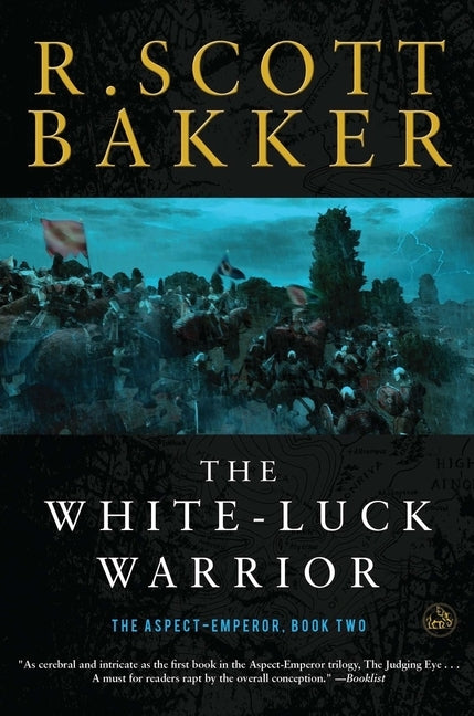 Paperback of The White-Luck Warrior: The Aspect-Emperor Book Two by Harry N. Abrams, showing the front cover with artwork and title.
