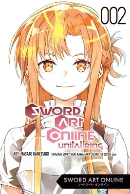 Paperback manga of Sword Art Online Unital Ring, Vol. 2 by Yen Press featuring colorful cover art and character illustrations.