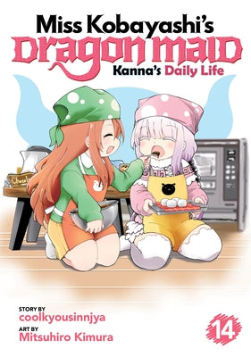 Paperback of Miss Kobayashi's Dragon Maid: Kanna's Daily Life Vol. 14 by Seven Seas, featuring colorful cover art with Kanna and dragon motifs.