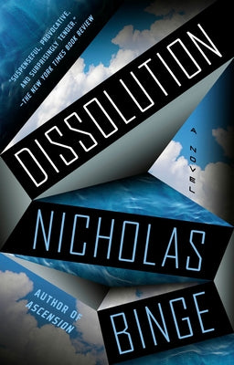 Paperback of Dissolution novel by Riverhead Books, featuring the book cover with title and author details.