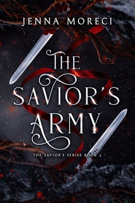 Paperback edition of "The Savior's Army" by Jenna Moreci featuring a dark fantasy romance cover design.