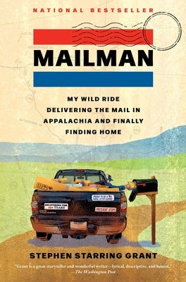 Paperback of Mailman: My Wild Ride by Simon & Schuster featuring a cover image with a mail carrier in a rural Appalachian setting.