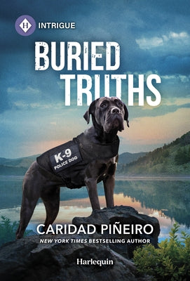 Mass market paperback of "Buried Truths" by Harlequin Intrigue, featuring a mysterious cover design with dark and suspenseful imagery.