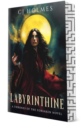 Paperback of Labyrinthine by City Owl Press showing the book cover with intricate maze artwork and title text.