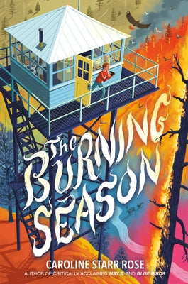 Paperback of The Burning Season by Nancy Paulsen Books, featuring a cover illustration of a fiery landscape.