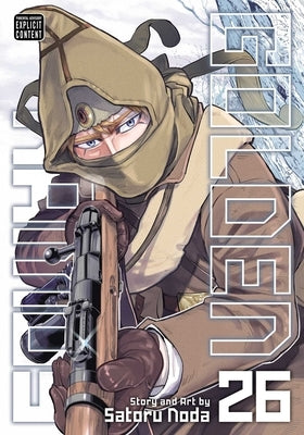 Paperback of Golden Kamuy, Vol. 26 manga by Viz Media featuring cover art with characters and Japanese-inspired design elements.