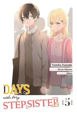 Paperback manga titled Days with My Stepsister, Vol. 5, published by Yen Press, featuring colorful cover art depicting characters.