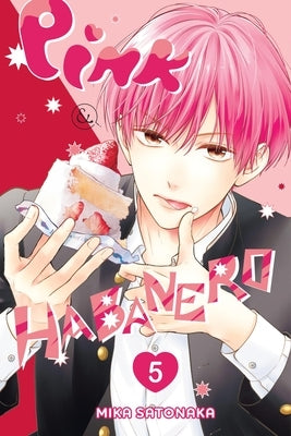 Pink and habanero paperback book, Vol. 5 from Yen Press, with colorful cover featuring vibrant pink and spicy orange hues.