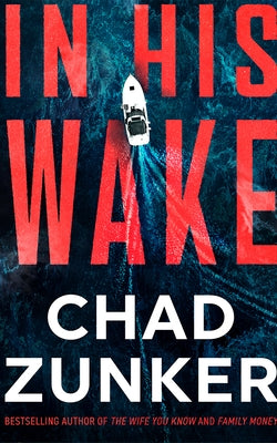 Paperback of "In His Wake" by Thomas & Mercer featuring the book cover with dark and mysterious imagery.