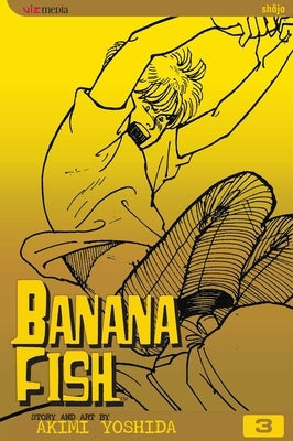 Paperback of Banana Fish Volume 3 by Viz Media featuring the cover artwork with colorful illustration and manga title.