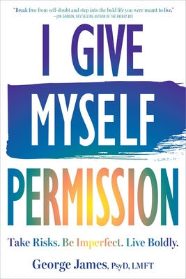 Paperback book titled "I Give Myself Permission" by New Harbinger Publications, featuring a colorful cover design.