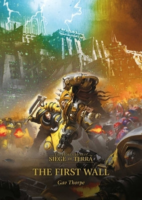 Paperback of The First Wall by Games Workshop featuring detailed cover art and a fantasy-themed design.