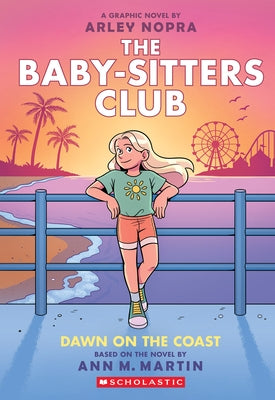 Paperback graphic novel "Dawn on the Coast" from The Baby-Sitters Club series by Graphix, featuring colorful illustrated cover art.
