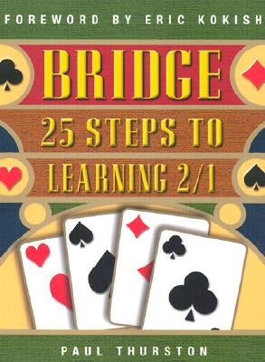 Paperback of 25 Steps to Learning 2/1 chess book by Master Point Press, featuring a cover with chess-related illustrations.
