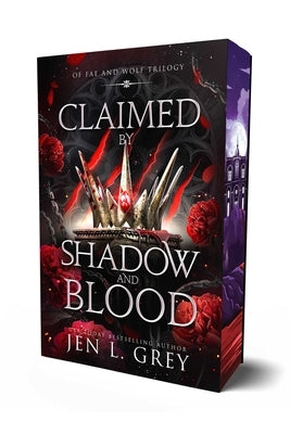Paperback of "Claimed by Shadow and Blood" by Anya, published by Page & Vine, featuring a dark, mysterious book cover.