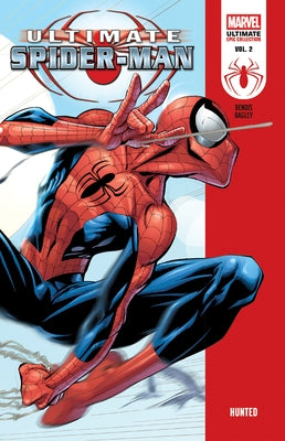 Paperback of Marvel Universe's Ultimate Spider-Man Epic Collection: Hunted comic book featuring Spider-Man in action scenes.