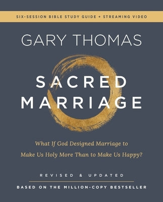Paperback Sacred Marriage Bible Study Guide by HarperChristian Resources with streaming video, focusing on marriage and spiritual growth.