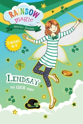 Paperback Rainbow Magic Special Edition Lindsay the Luck Fairy book by Silver Dolphin Books with colorful fairy cover art.