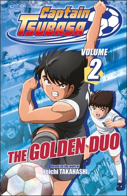 Paperback of Captain Tsubasa Volume 2: The Golden Duo by DK Flip, featuring cover art of soccer players in action.