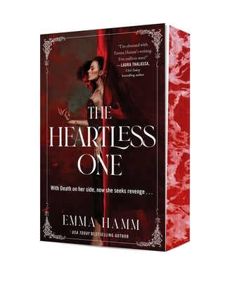 Paperback of "The Heartless One" by Gallery Books, showing the book cover with dark, mysterious artwork.