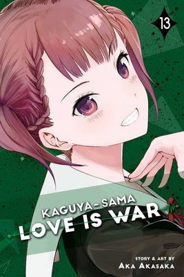 Paperback of Kaguya-Sama: Love Is War, Vol. 13 manga by Viz Media featuring the cover art with characters in a comedic scene.